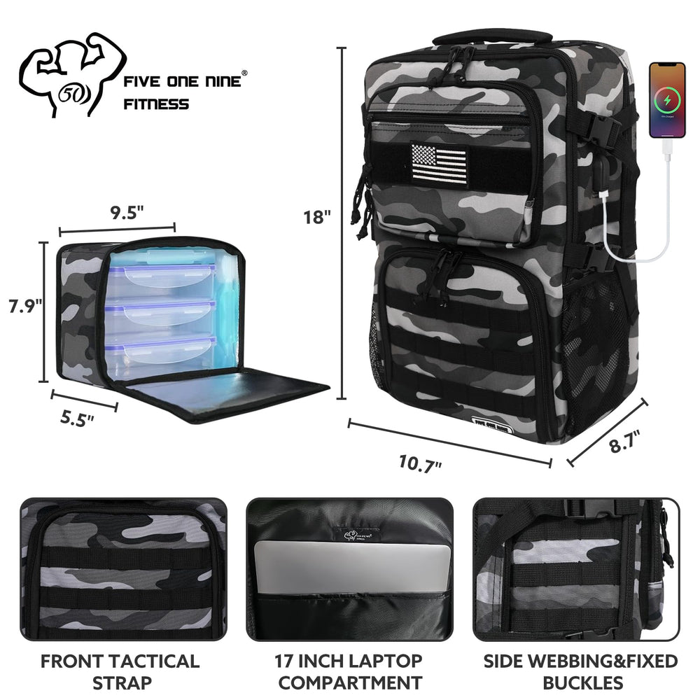 519 Fitness removable insulated compartment demonstrating quick access to meals