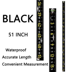 Three-pack waterproof fish ruler stickers with bold numerals