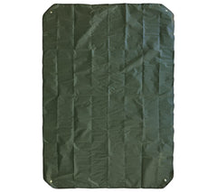 5col Casualty Blanket Type 1 Olive Drab, aluminized surface reflects heat.