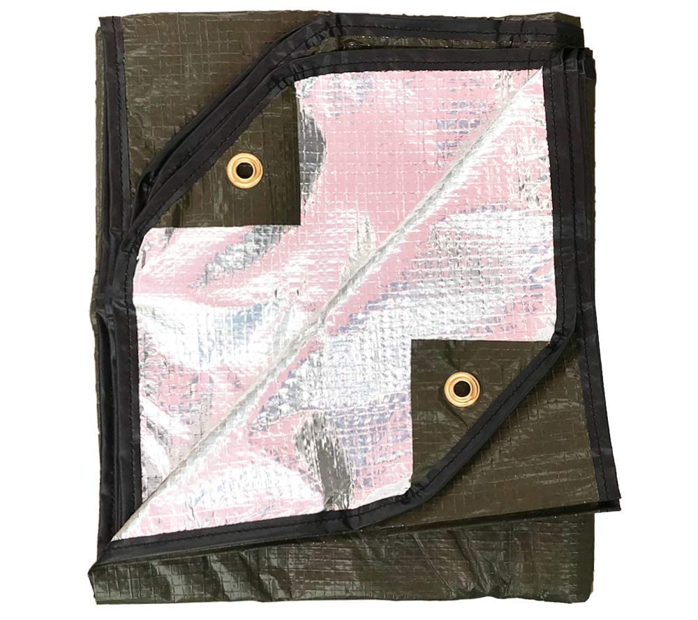 5col Casualty Blanket Type 1 Olive Drab, compact for easy kit storage.