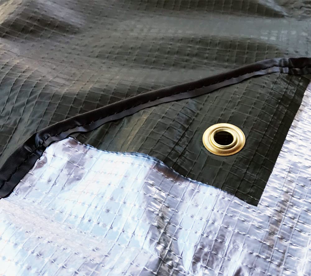 5col Casualty Blanket Type 1 Olive Drab, reinforced grommets for quick tying.
