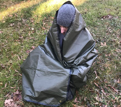 5col Casualty Blanket Type 1 Olive Drab, reinforced scrim resists tears.