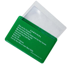 5col Survival Supply pocket firestarter lens provides sunny-day ignition backup
