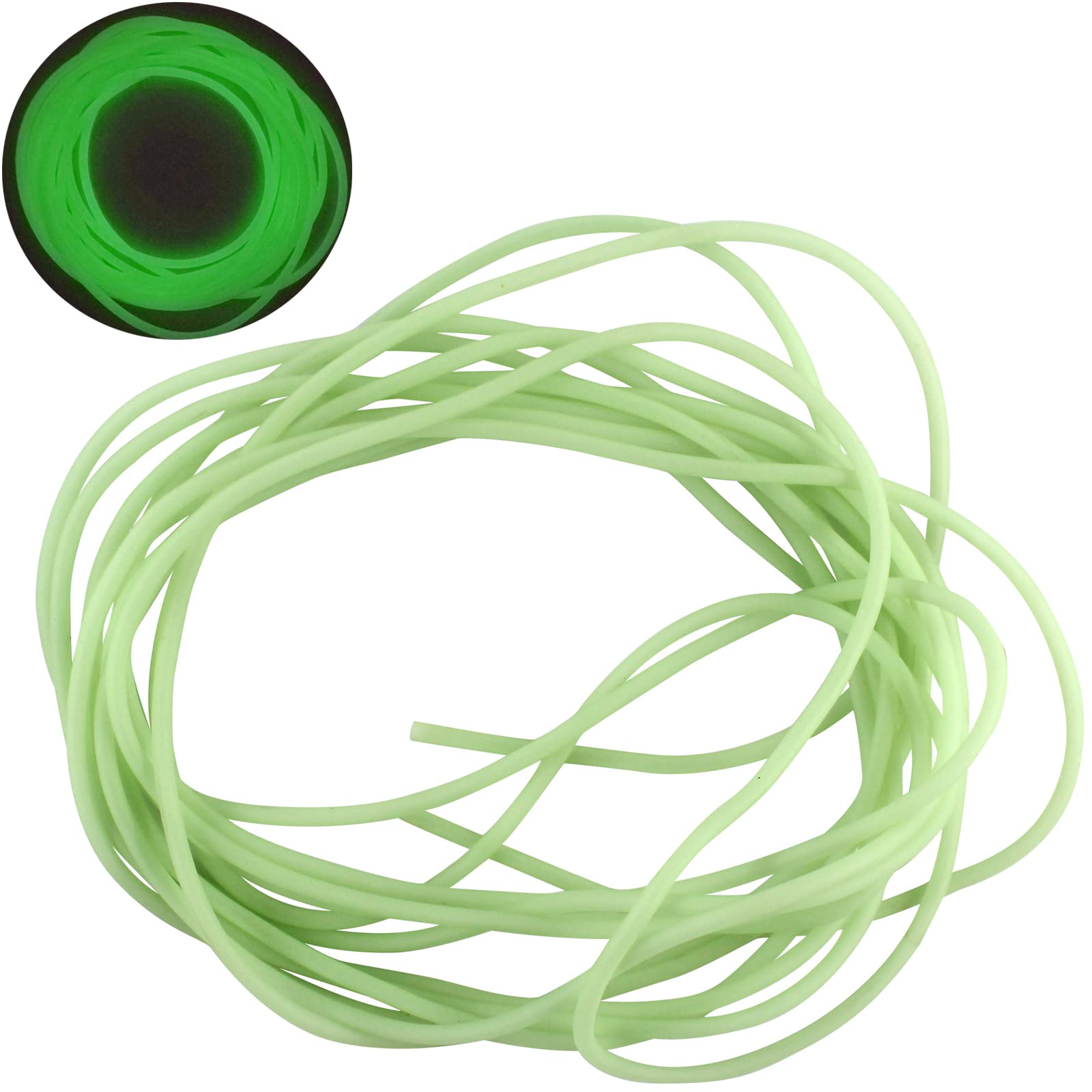 5M luminous fishing tube glow tubing displayed on white background