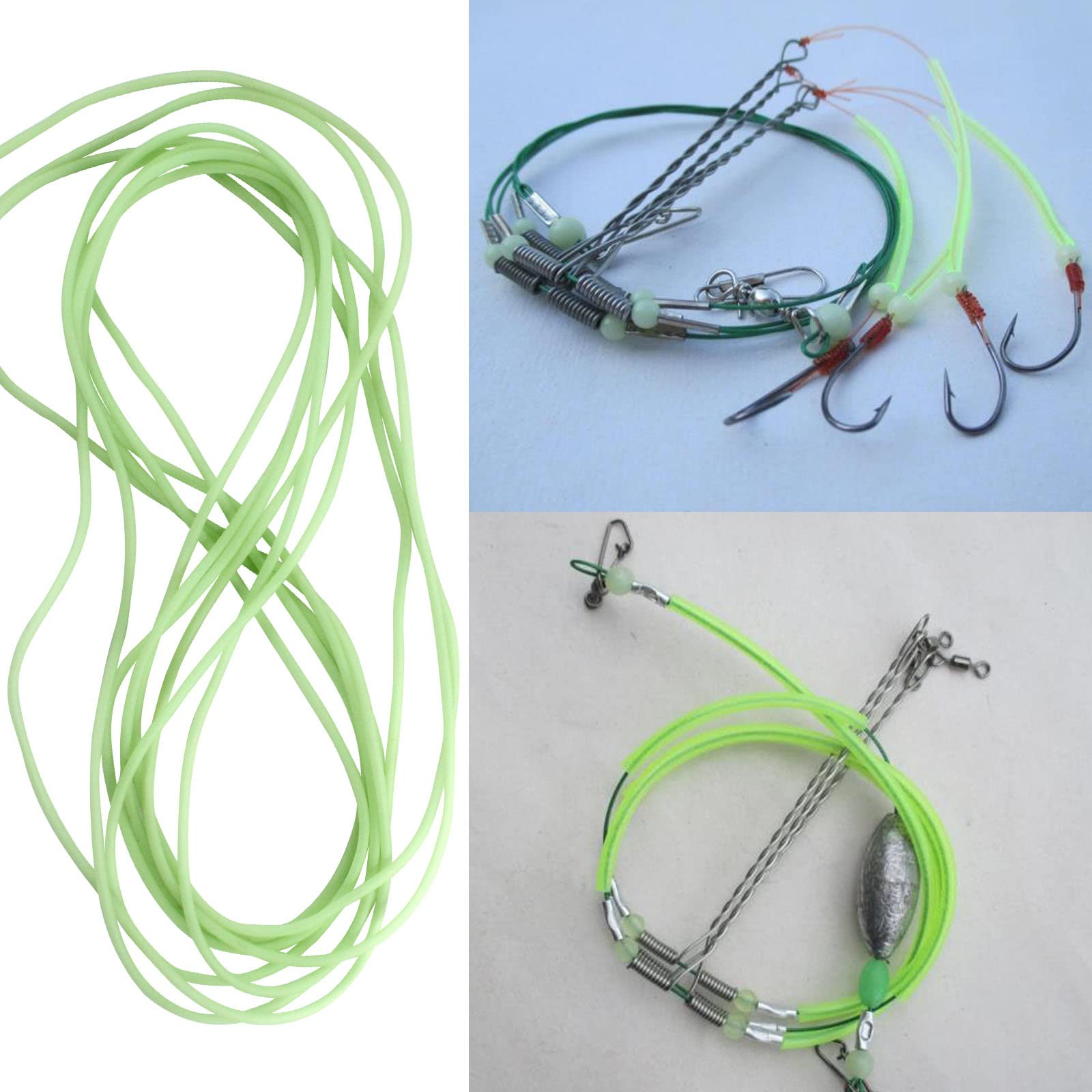 5M glow fishing tube length 5m/16.4ft attached to fishing gear