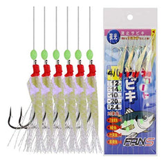 Overview of 5 Packs Luminous Fish Bait Rigs