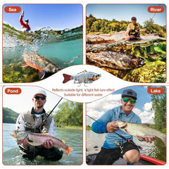 Neutral buoyancy Bionic Swimming Lure suitable for shallow to deep water