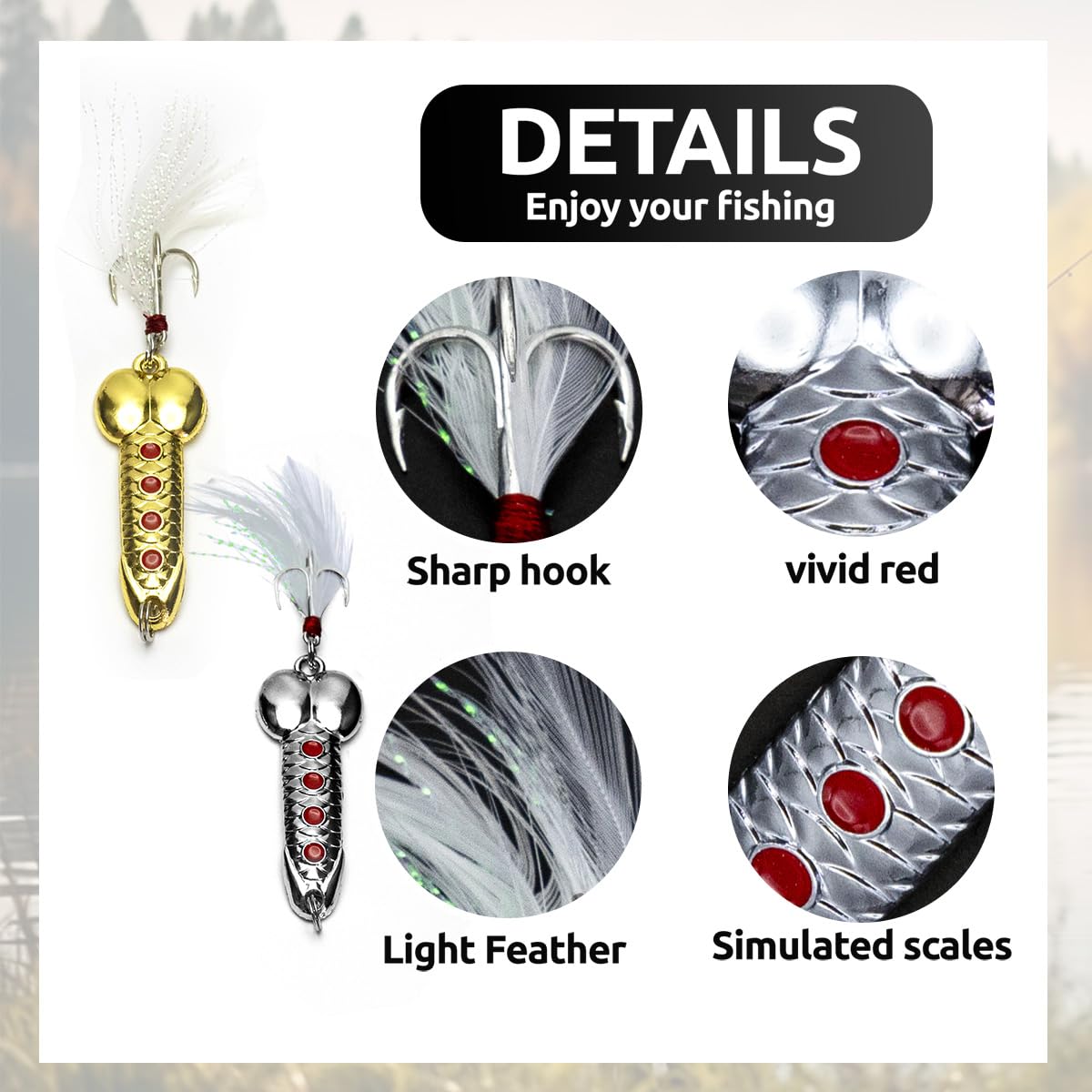 Individual storage box for each bait included