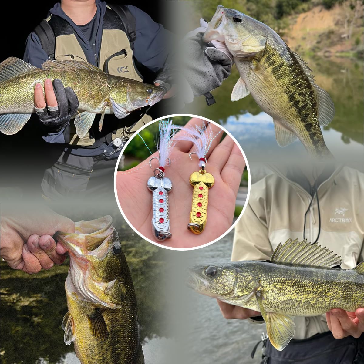 Durable metal lures designed for longer casts and wear resistance