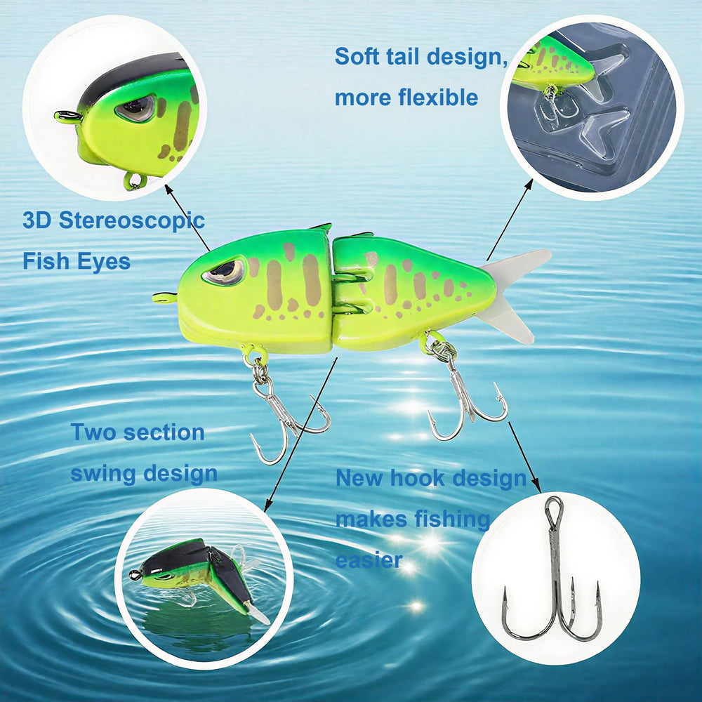 Mini-sized swimbait lure for finesse fishing