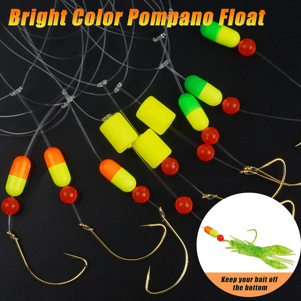 Pompano rig with dropper loop to prevent tangling