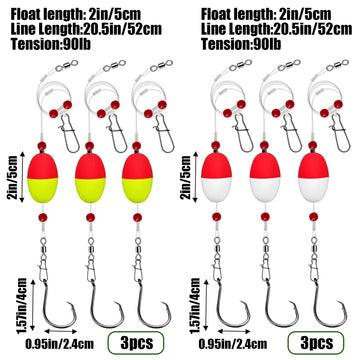 Close-up of Pompano rig setup for surf fishing