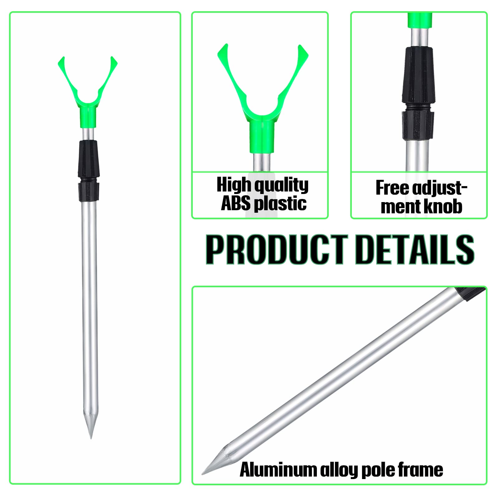 Forked ground stake base for stable insertion into sand or soil