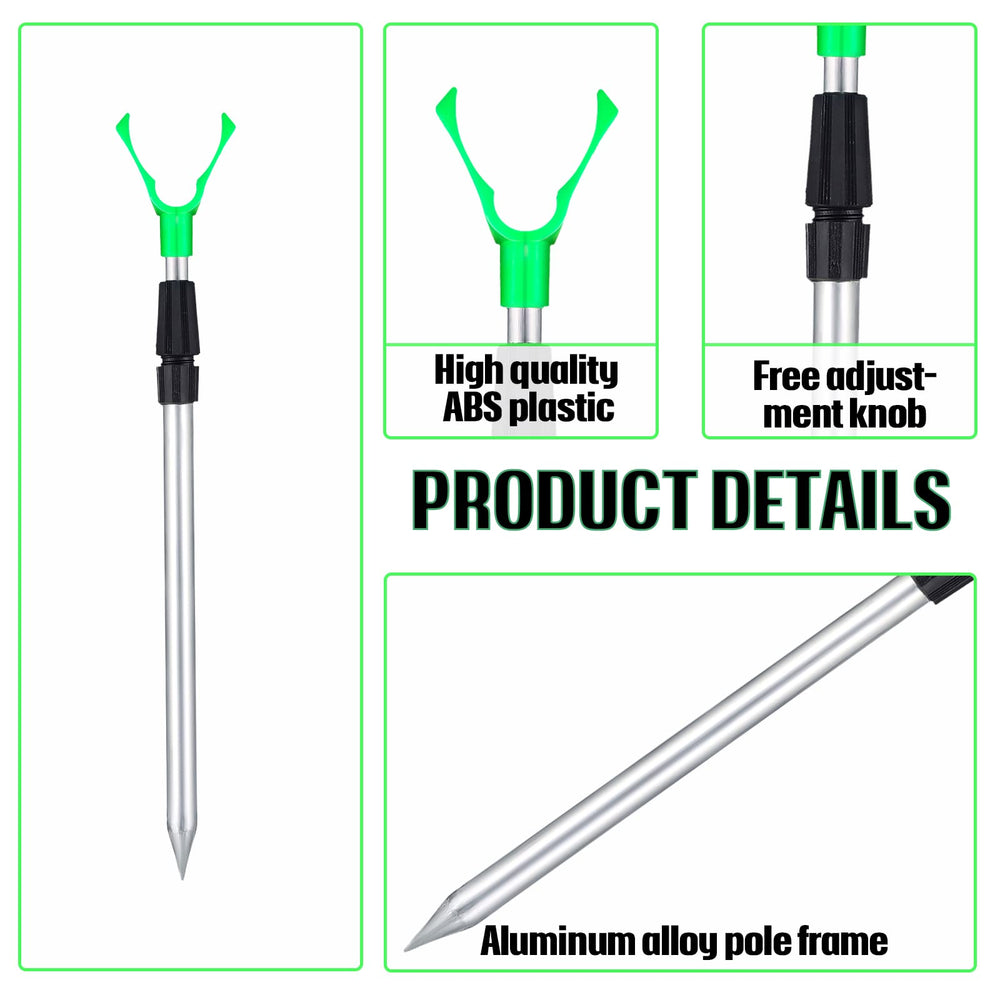 Forked ground stake base for stable insertion into sand or soil