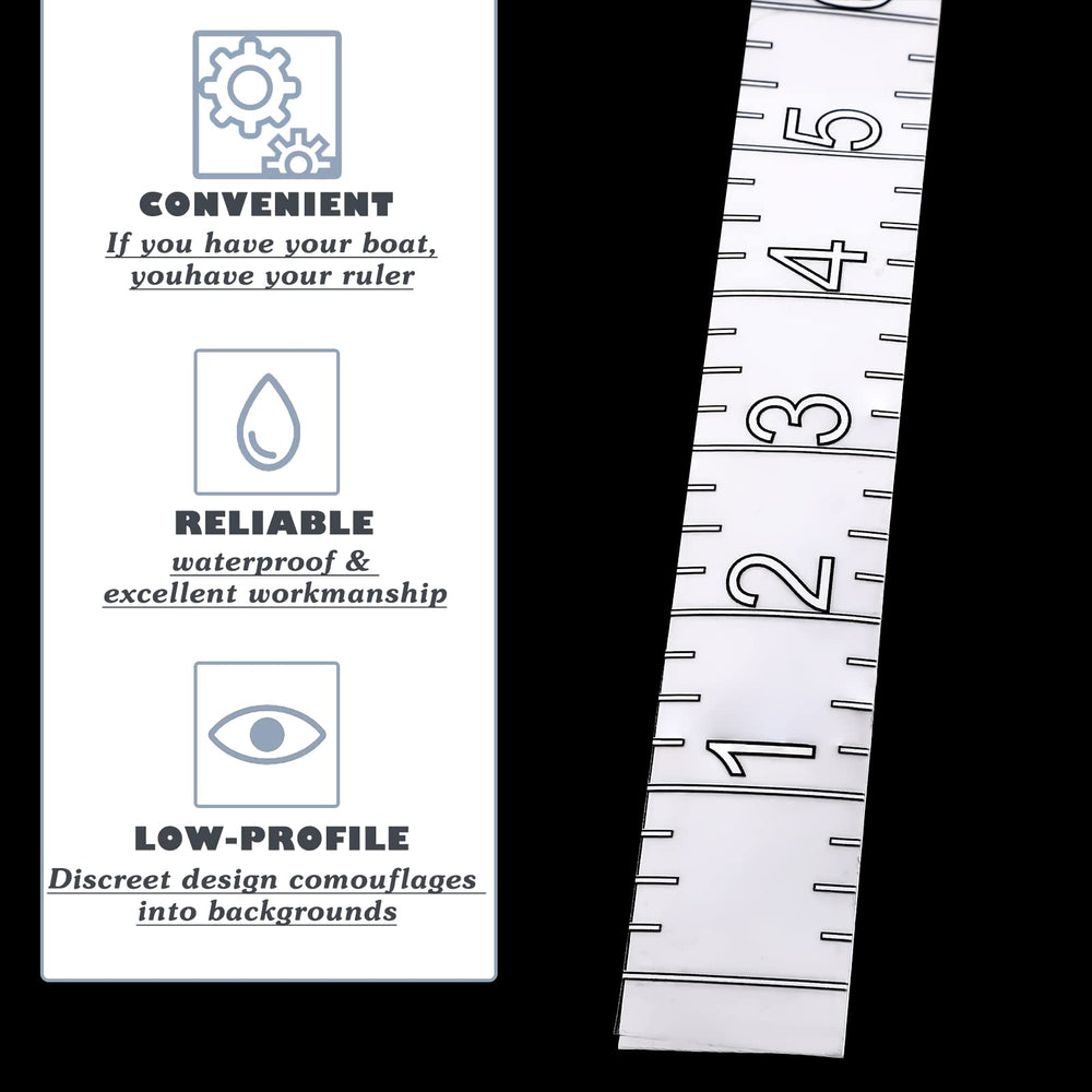 Kayak and boat fishing accessory measuring tape