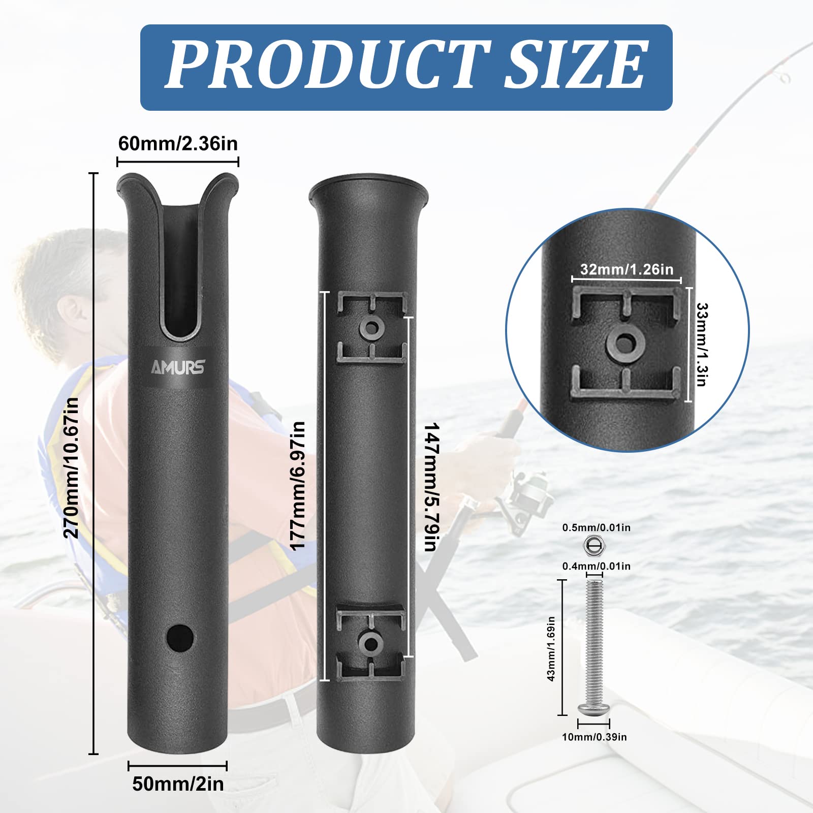 Screws and nylon lock nuts included