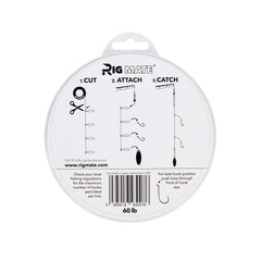 Dropper loop rig showing 18-inch spacing