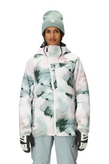 686 GLCR Hydra jacket front view in Dusty Marine Ink highlighting waterproof performance.