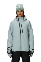 686 Women's GLCR Hydra Insulated Jacket Dusty Marine front view for all-weather warmth