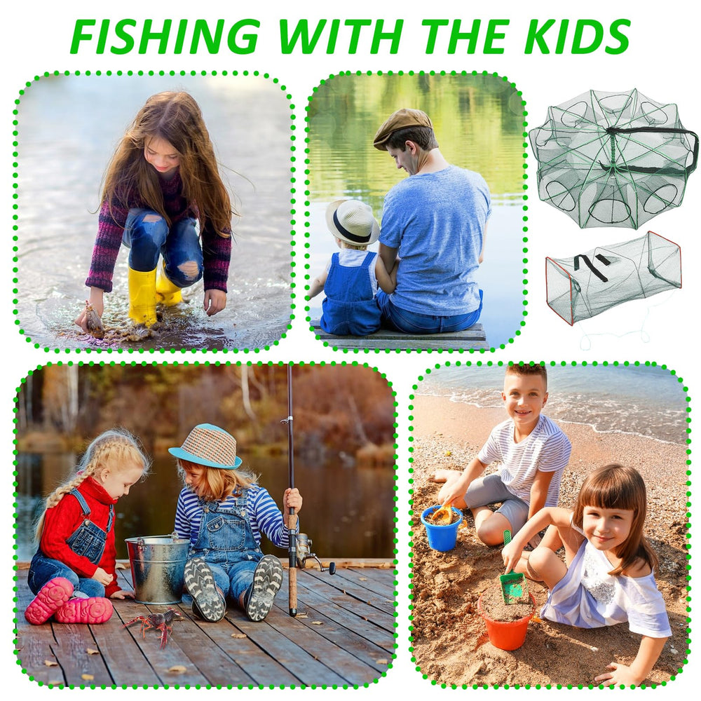 Two 6-meter extension ropes and bait cages for deeper water fishing