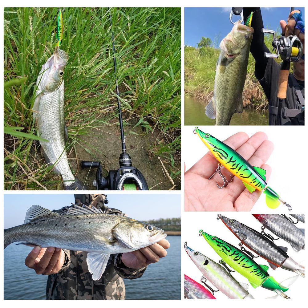 Lures designed for freshwater and saltwater fishing