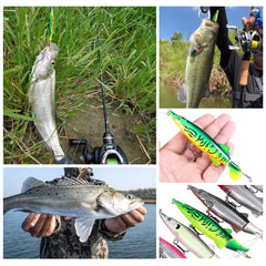 Lures designed for freshwater and saltwater fishing