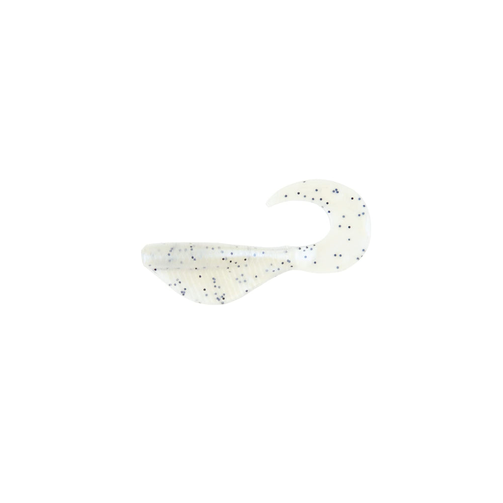 6th Sense Curly Clobber bait showcases crappie-friendly action with a curved tail.