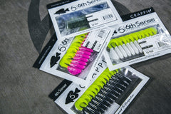 6th Sense Curly Clobber bait highlights shad imitation for bluegill and bass anglers.