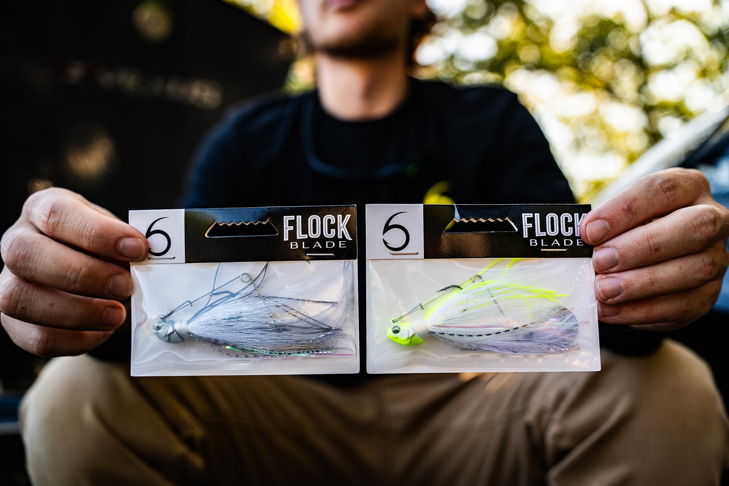 6th Sense Flock Blade closeup of eyes to attract bass and emphasize the forage look.