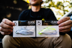 6th Sense Flock Blade closeup of eyes to attract bass and emphasize the forage look.