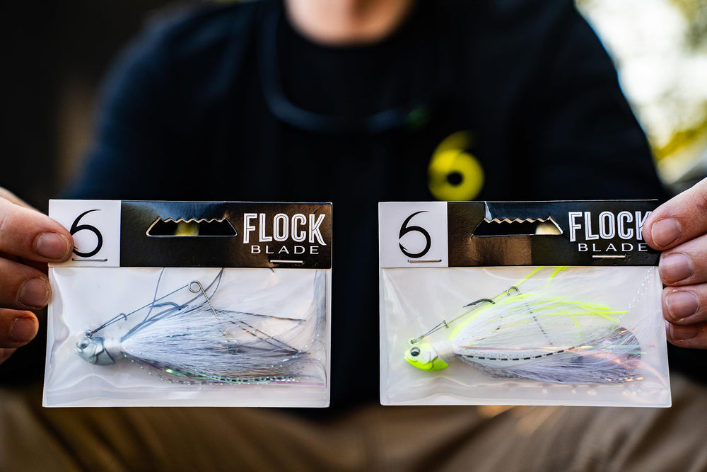 Multiple retrieve options supported by the Flock Blade Hair Jig