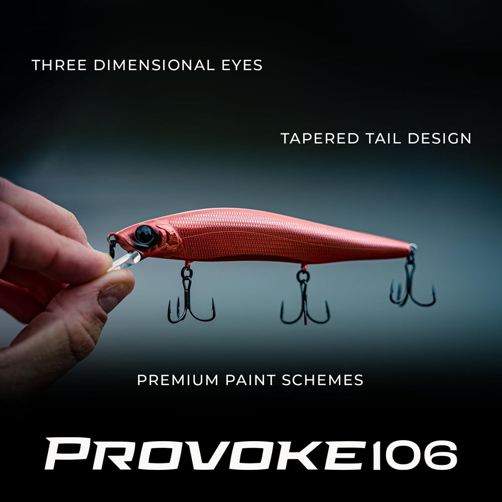 6th Sense Provoke 106 jerkbait tuned bill for precise turns
