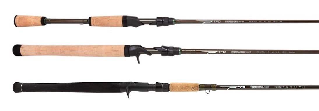 Front view of 7'0" ML 1 pc. Professional Walleye Casting Rod