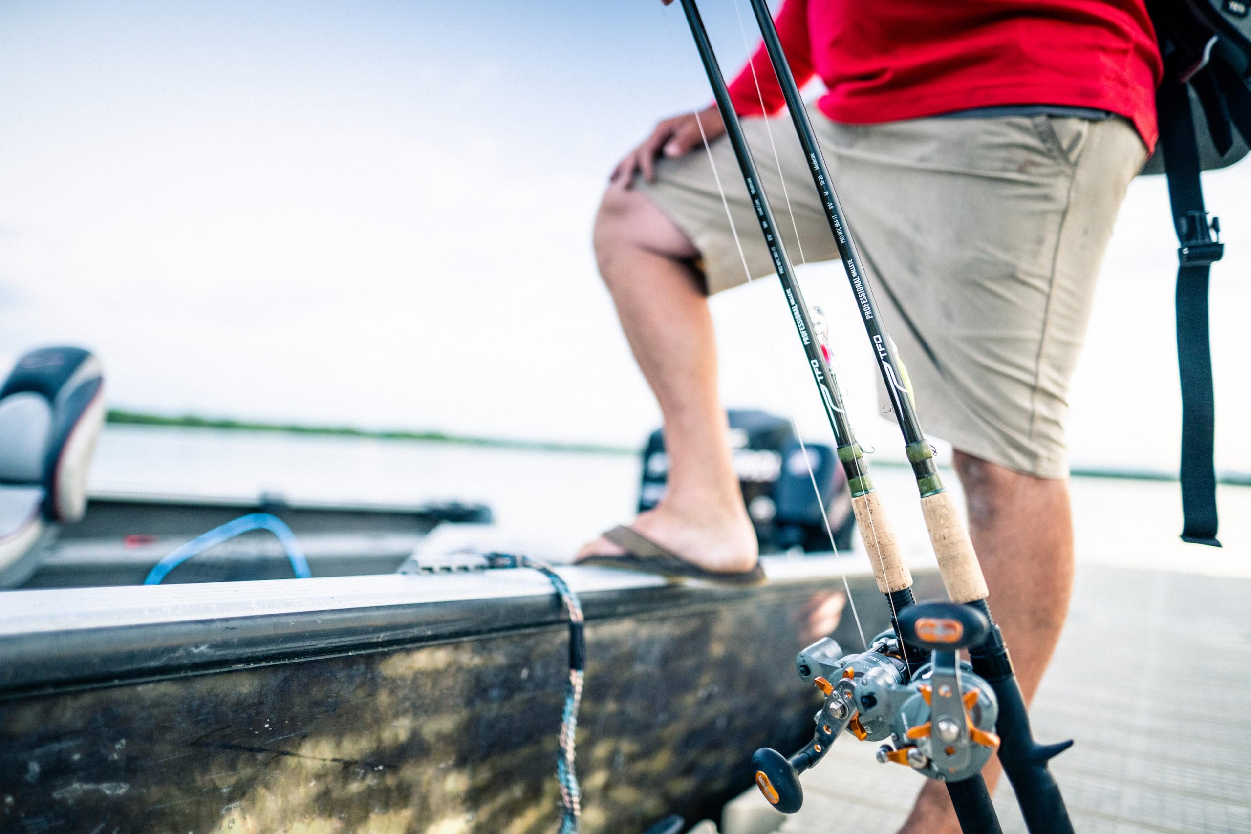 Longer 7'0" freshwater Walleye rod for rigging and hooksets