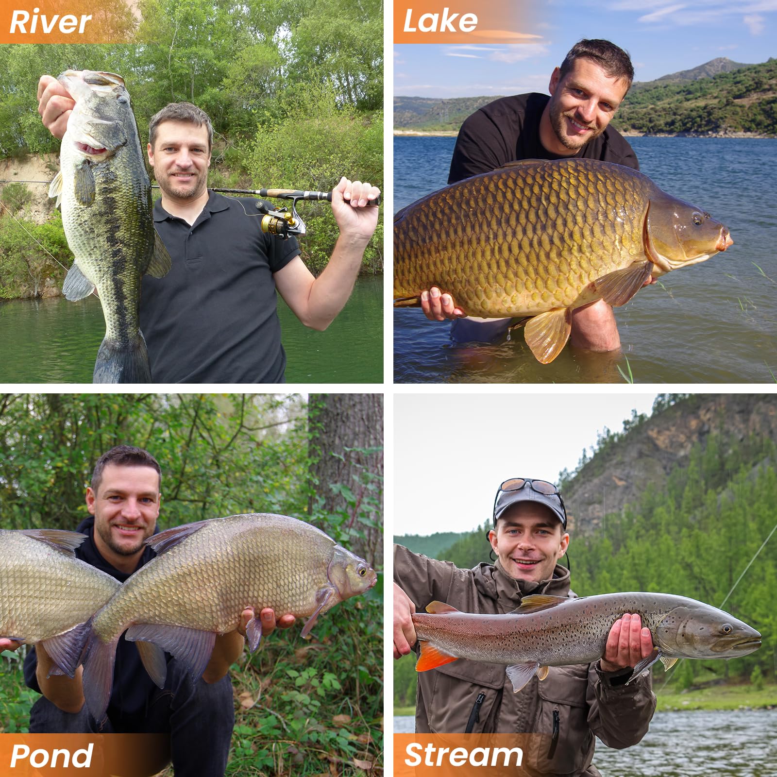 Versatile freshwater and saltwater lures for bass and trout