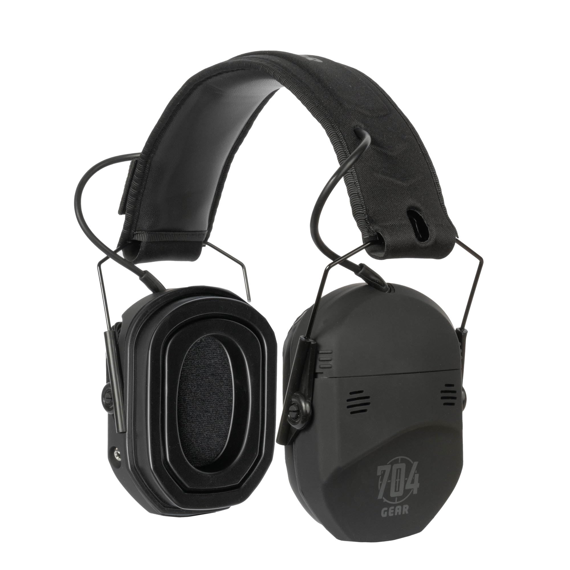 704 Gear Fader headband adjustment allows customizing fit for range use and eyeglass compatibility.
