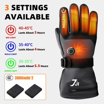 7JI heated gloves highlight touchscreen-ready fingertips for outdoor device use.