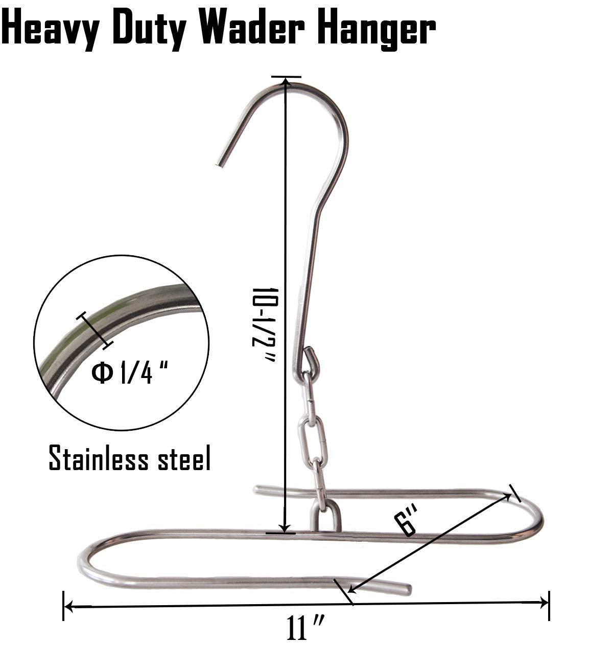 Heavy-duty 1/4 inch stainless steel construction