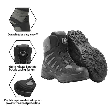 8 Fans wading boots rotating buckle offers customized fit and comfort