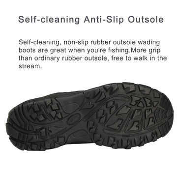 8 Fans wading boots self-cleaning non-slip outsole for wet surfaces