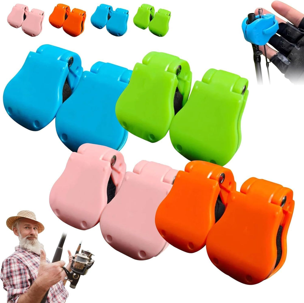 Elastic fishing rod clips securing a rod without scratching the finish