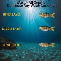 Imitation lures available in 8-section and 6-section styles