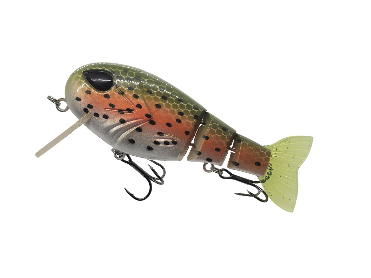 8-UP FISHING LMTV swimbait front view with lifelike eyes to attract big bass.