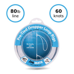 Durable, low-visibility fishing line used for dropper loop rigs