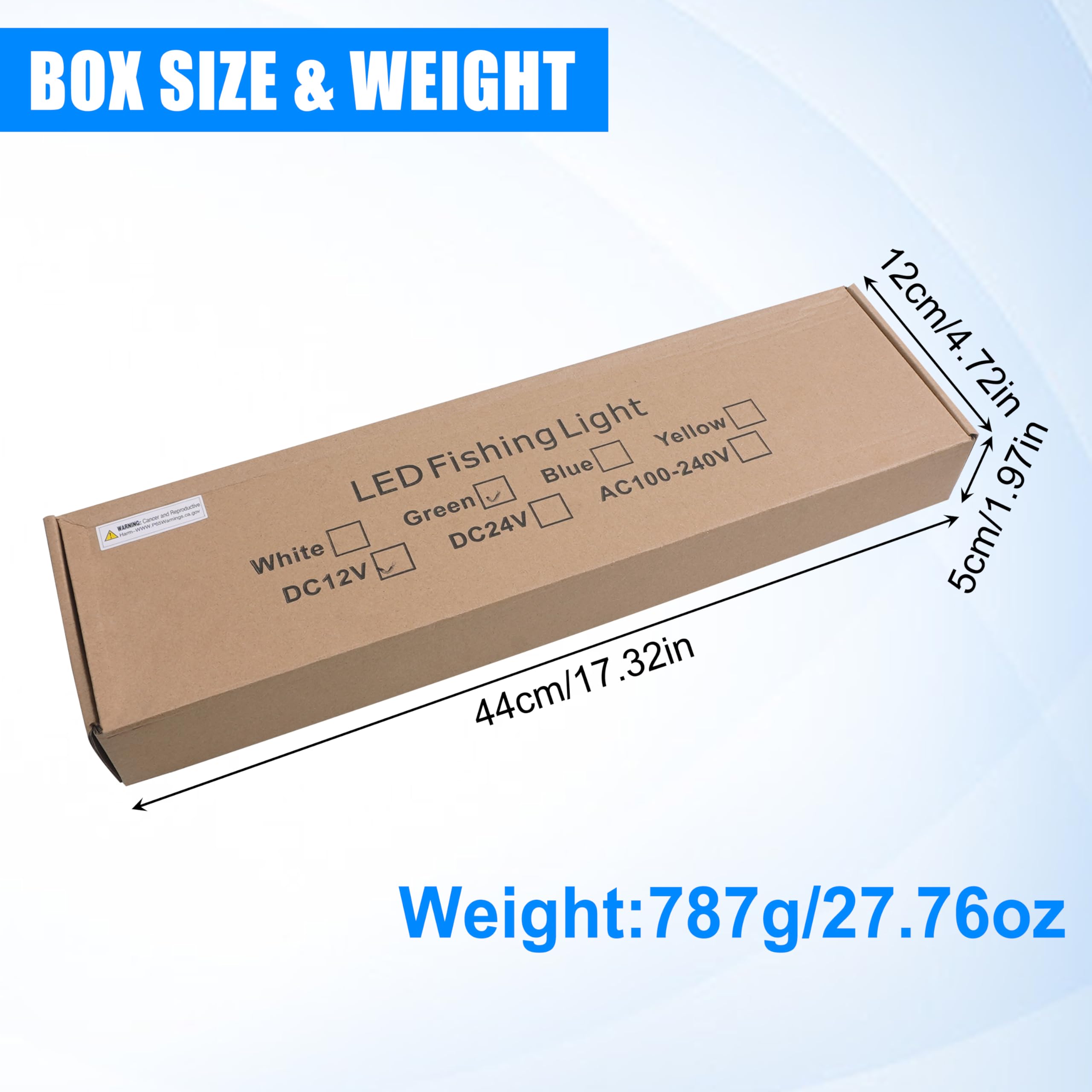 Deep-water night fishing setup using green underwater light