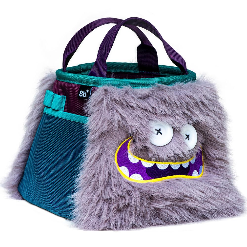 8BPLUS Angus Boulderbag interior soft fleece for gentle chalk and gear protection.