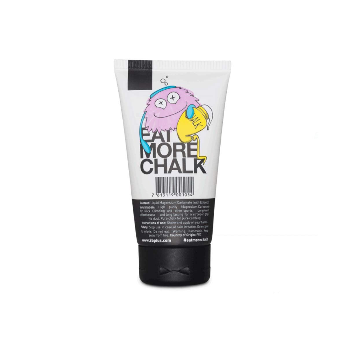 Hands coated with 8BPLUS liquid chalk showcasing improved grip feel.
