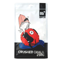 8BPLUS crushed chalk natural 250g – pure magnesium carbonate for a clean, dry grip.