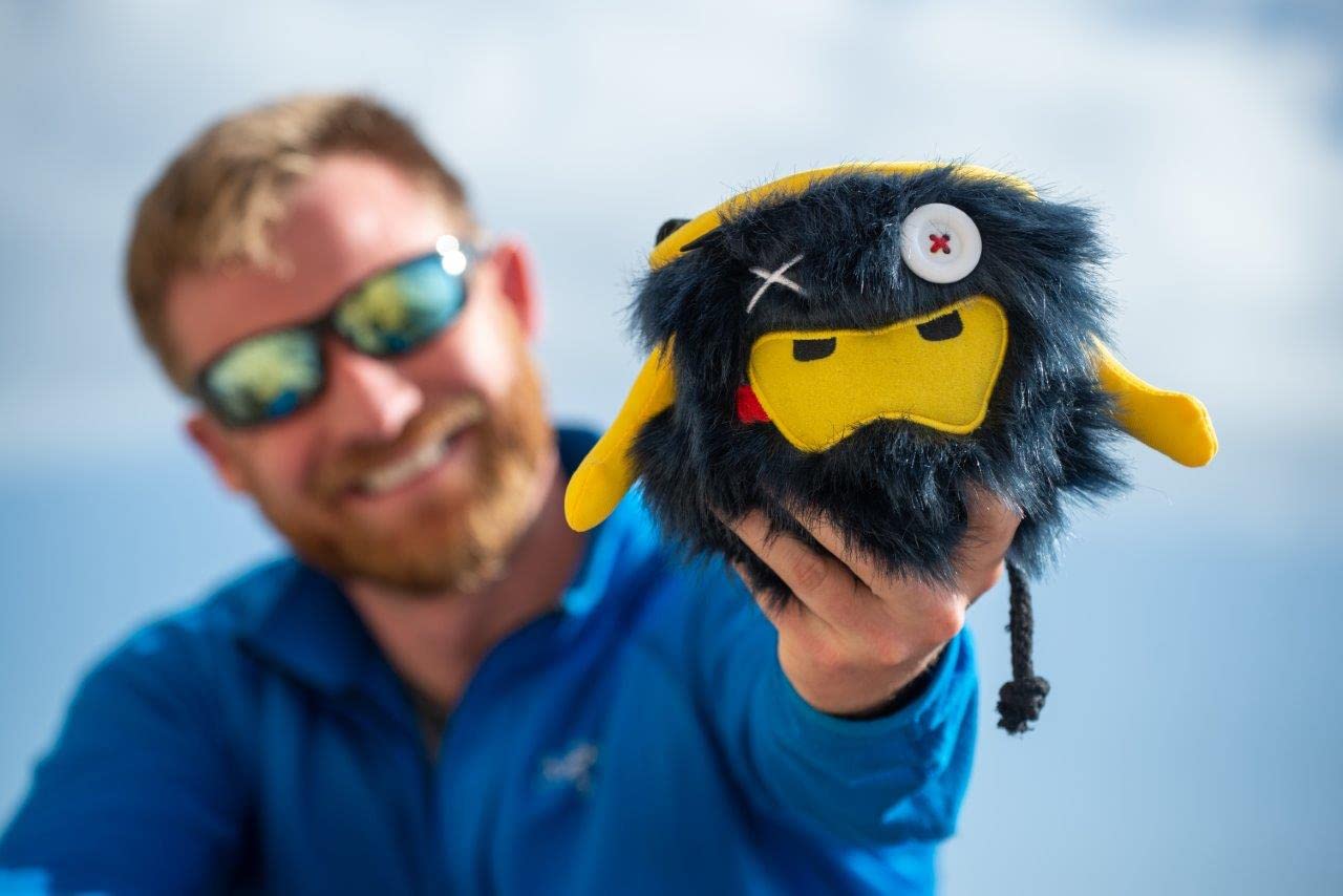 Close-up of Phil-story design on the 8BPLUS chalk bag