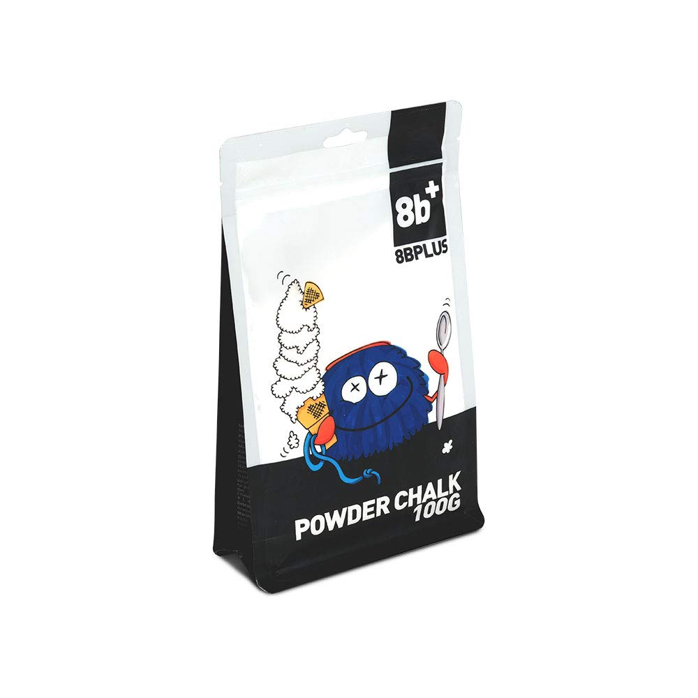Close-up of 8BPLUS natural chalk texture for smooth grip